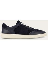 Ferragamo - Low-Top Sneaker With Signature - Lyst