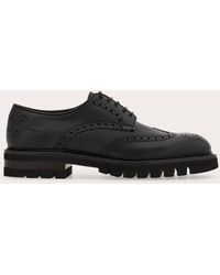 Ferragamo - Uomo Derby Con Broguing Taglia - Lyst