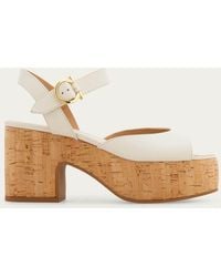 Ferragamo - Platform Sandal .5 - Lyst