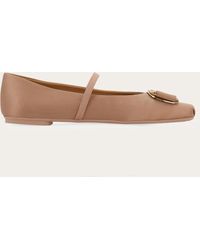 Ferragamo - Donna Ballerina New Vara Plate Taglia - Lyst