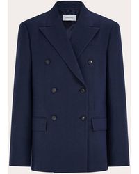 Ferragamo - Double Breasted Blazer - Lyst
