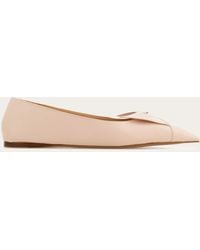 Ferragamo - Soft Bow Ballet Flat - Lyst