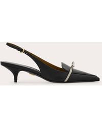 Ferragamo - Slingback With Bow Mini Bow Detail .5 - Lyst