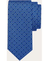 Ferragamo - Men Totem Print Silk Tie - Lyst