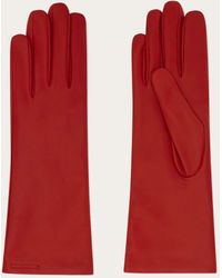 Ferragamo - Damen Handschuhe Mit Kaschmirfutter - Lyst