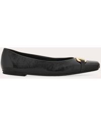 Ferragamo - Mujer Bailarinas Adorno Gancini Negro Talla - Lyst