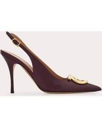 Ferragamo - Maxi Gancini Slingback Pump .5 - Lyst
