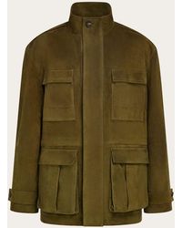 Ferragamo - Suede Safari Jacket - Lyst