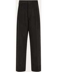 Ferragamo - Workwear Trouser With Mini Pocket Detail - Lyst