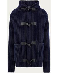 Ferragamo - Wool Blend Duffle Coat - Lyst