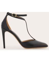 Ferragamo - T-Strap Stiletto Pump - Lyst