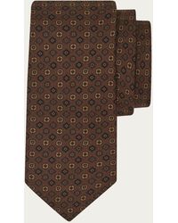 Ferragamo - Micro Pattern Silk Tie - Lyst