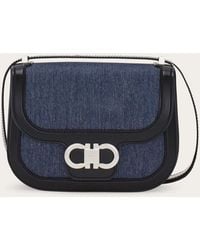 Ferragamo - Double Gancini Crossbody Bag (Xs) - Lyst