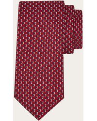 Ferragamo - Bicolor Gancini Jacquard Tie - Lyst