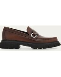Ferragamo - Loafer With Gancini Detail - Lyst