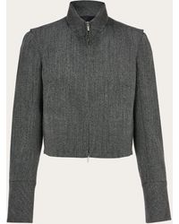 Ferragamo - Tweed Jacket - Lyst