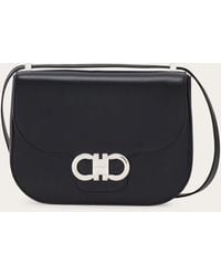 Ferragamo - Double Gancini North-South Crossbody Bag (Xs) - Lyst