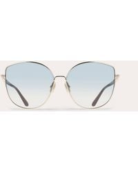 Ferragamo - Rectangular Frame Sunglasses - Lyst