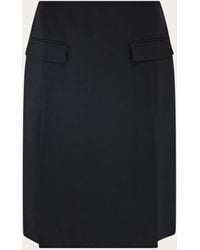 Ferragamo - Donna Gonna Con Doppio Spacco - Lyst