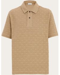 Ferragamo - Monogram Polo Shirt - Lyst