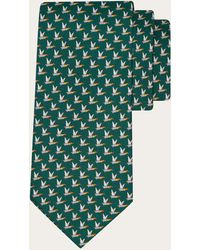 Ferragamo - Mallard Print Silk Tie - Lyst