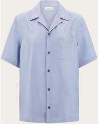 Ferragamo - Short Sleeve Silk Shirt - Lyst