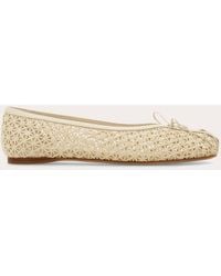 Ferragamo - Macramé Lace Ballet Flat - Lyst