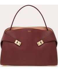 Ferragamo - Donna Borsa A Spalla Hug Soft Bicolore (L) - Lyst