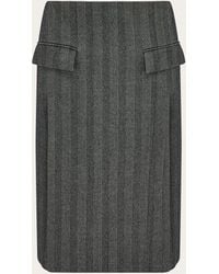 Ferragamo - Donna Gonna Con Doppio Spacco - Lyst