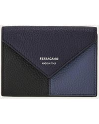 Ferragamo - Color Block Credit Card Holder - Lyst