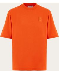 Ferragamo - Damen T-Shirt aus Biobaumwolle - Lyst