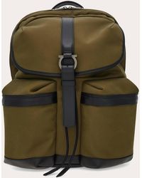Ferragamo - Canvas Backpack - Lyst