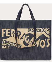 Ferragamo - Tote Bag With Logo (l) - Lyst