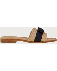 Ferragamo - Lovec Q Leather Sandal - Lyst