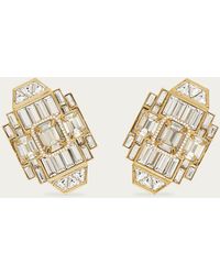 Ferragamo - Déco Earrings With Crystals - Lyst