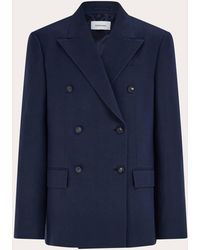 Ferragamo - Double Breasted Blazer - Lyst