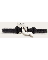 Ferragamo - Bracelet With Intertwined Gancini (20Cm) - Lyst