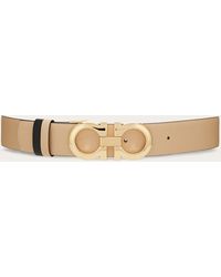Ferragamo - Gancini Reversible & Adjustable Leather Belt - Lyst