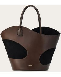 Ferragamo - Tote bag with cut-out detailing (L) - Lyst