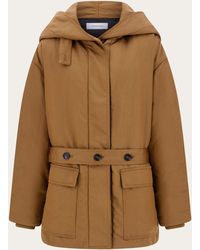 Ferragamo - Mujer Parka Con Capucha - Lyst