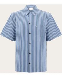 Ferragamo - Short Sleeve Popline Shirt - Lyst