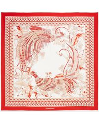 Ferragamo - Animals Print Silk Scarf - Lyst