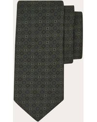 Ferragamo - Micro Pattern Silk Tie - Lyst
