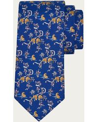 Ferragamo - Amazon Print Silk Tie - Lyst