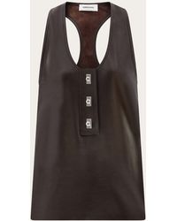 Ferragamo - Nappa Racer Back Vest - Lyst