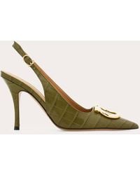 Ferragamo - Damen Maxi Gancini Slingback Größe - Lyst
