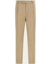 Ferragamo - Silk And Wool Tailored Trouser - Lyst