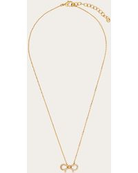 Ferragamo - Vara Bow Pendant Necklace - Lyst
