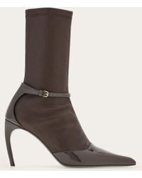 Ferragamo - Pointed Ankle Boot - Lyst