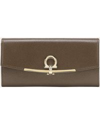 Ferragamo - Portafoglio Gancino Clip In Pelle - Lyst